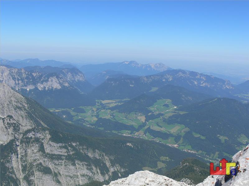 Herrliche Aussicht ins Tal nach Ramsau (670m)